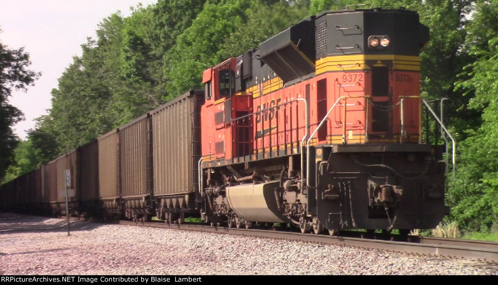 BNSF coal train DPU